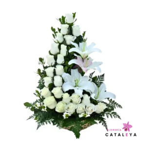 BOX DE FLORES BLANCAS