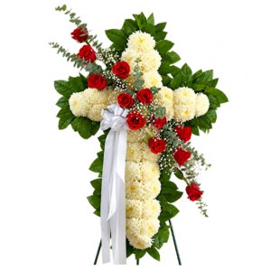 CRUZ FUNEBRE ROJO
